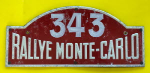 Plaque Officielle Rallye Monte Carlo 2007 - Métal 40x20 Cm - Auto